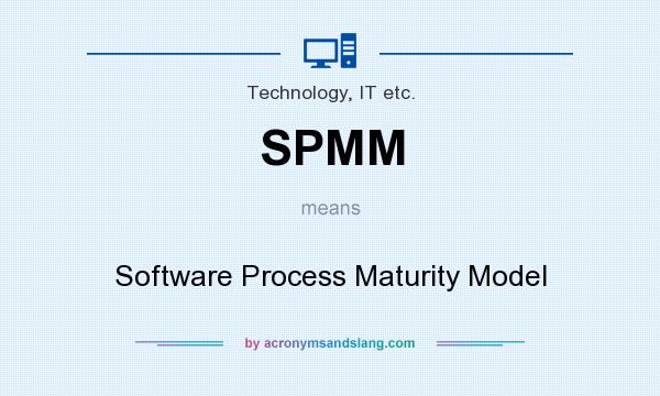 What does SPMM mean? It stands for Software Process Maturity Model