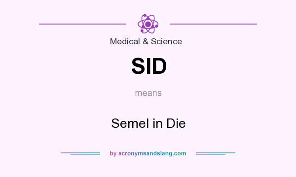 What does SID mean? It stands for Semel in Die