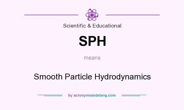 What does SPH mean? It stands for Smooth Particle Hydrodynamics