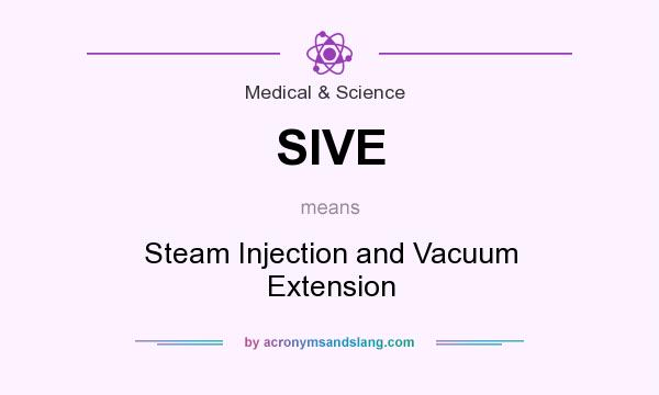 What does SIVE mean? It stands for Steam Injection and Vacuum Extension