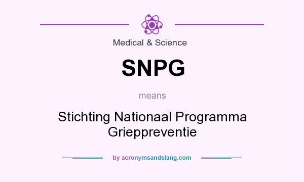 What does SNPG mean? It stands for Stichting Nationaal Programma Grieppreventie