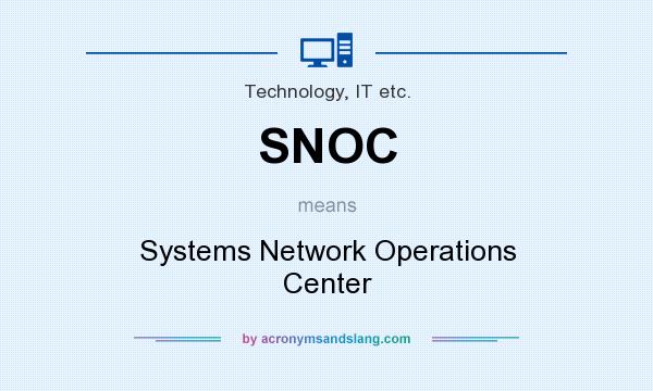 What does SNOC mean? It stands for Systems Network Operations Center