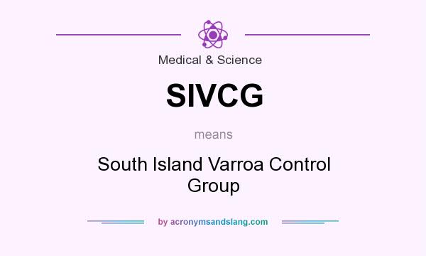 What does SIVCG mean? It stands for South Island Varroa Control Group