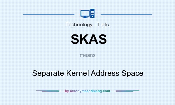 What does SKAS mean? It stands for Separate Kernel Address Space