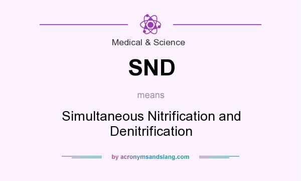 What does SND mean? It stands for Simultaneous Nitrification and Denitrification