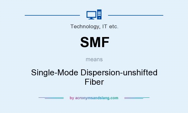 What does SMF mean? It stands for Single-Mode Dispersion-unshifted Fiber