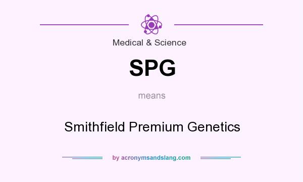 What does SPG mean? It stands for Smithfield Premium Genetics