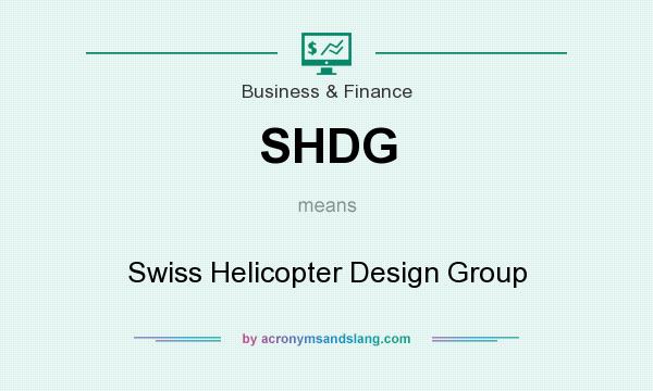 What does SHDG mean? It stands for Swiss Helicopter Design Group