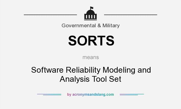 What does SORTS mean? It stands for Software Reliability Modeling and Analysis Tool Set