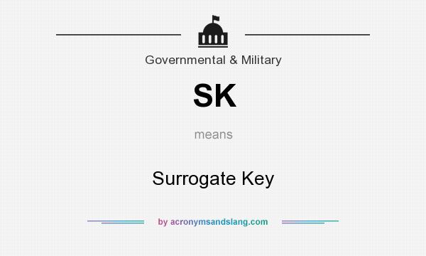 What does SK mean? It stands for Surrogate Key