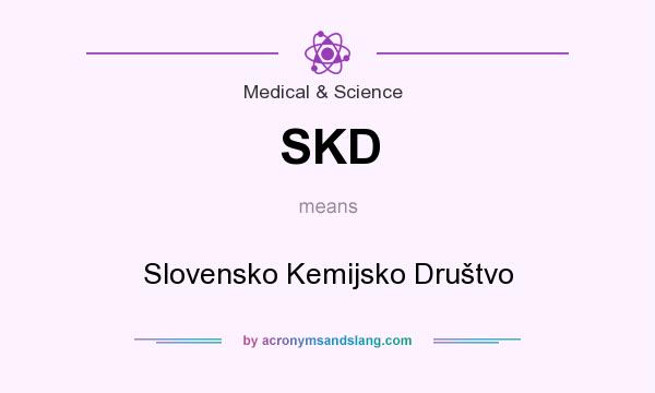 What does SKD mean? It stands for Slovensko Kemijsko Društvo