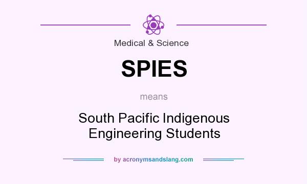 What does SPIES mean? It stands for South Pacific Indigenous Engineering Students