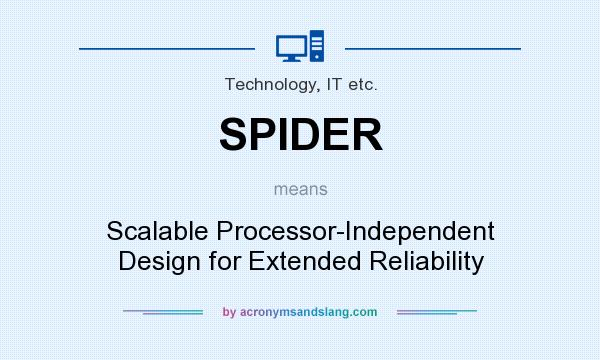 What does SPIDER mean? It stands for Scalable Processor-Independent Design for Extended Reliability