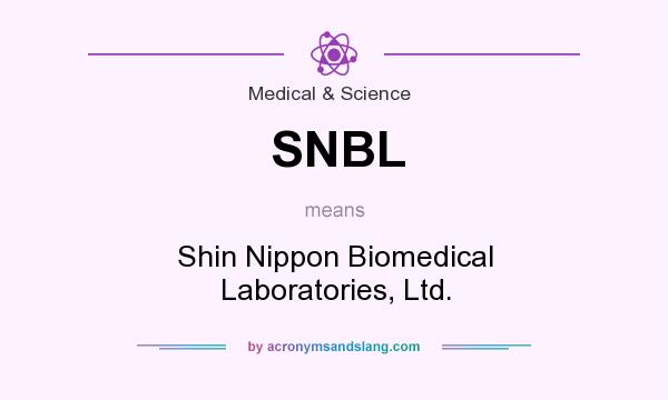 What does SNBL mean? It stands for Shin Nippon Biomedical Laboratories, Ltd.