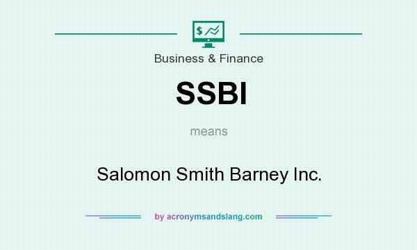 What does SSBI mean? It stands for Salomon Smith Barney Inc.