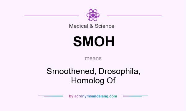 What does SMOH mean? It stands for Smoothened, Drosophila, Homolog Of