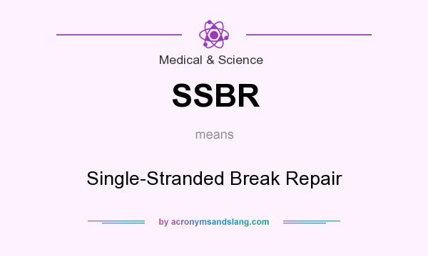 What does SSBR mean? It stands for Single-Stranded Break Repair