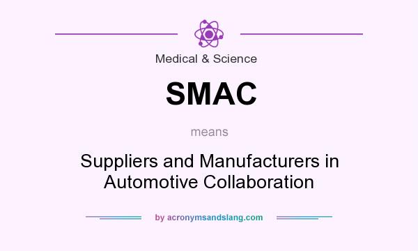 What does SMAC mean? It stands for Suppliers and Manufacturers in Automotive Collaboration
