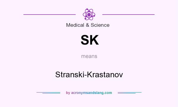 What does SK mean? It stands for Stranski-Krastanov