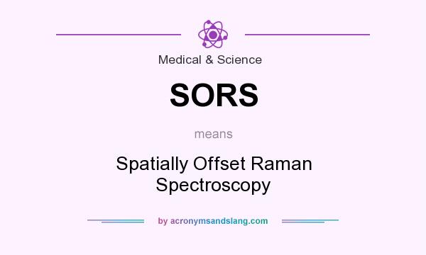What does SORS mean? It stands for Spatially Offset Raman Spectroscopy