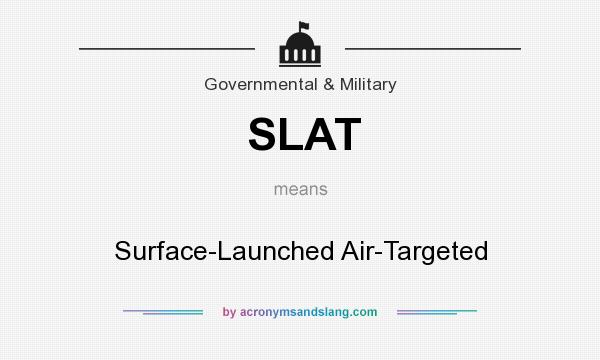 What does SLAT mean? It stands for Surface-Launched Air-Targeted