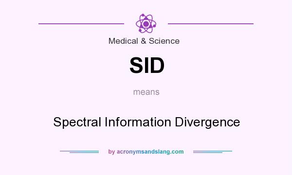 What does SID mean? It stands for Spectral Information Divergence