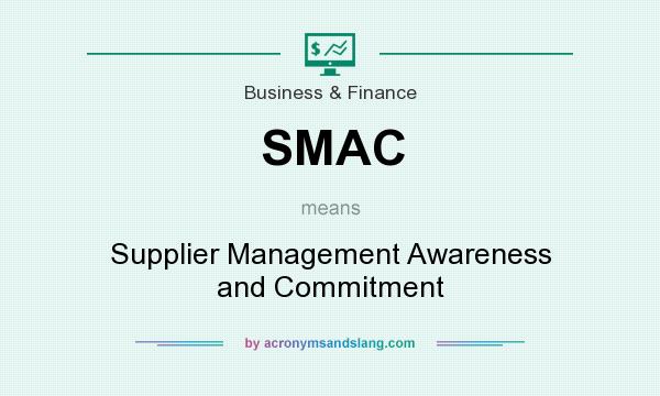 What does SMAC mean? It stands for Supplier Management Awareness and Commitment