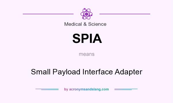 What does SPIA mean? It stands for Small Payload Interface Adapter