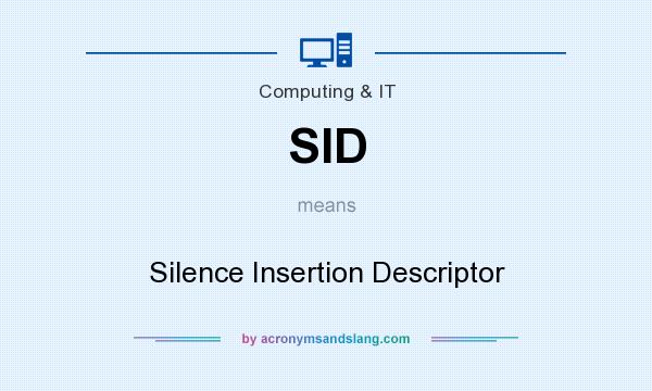 What does SID mean? It stands for Silence Insertion Descriptor
