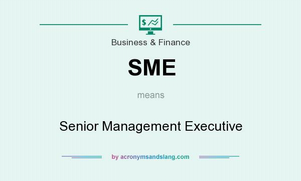 What does SME mean? It stands for Senior Management Executive