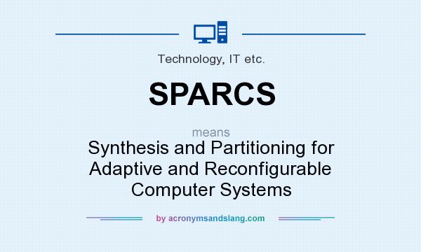 What does SPARCS mean? It stands for Synthesis and Partitioning for Adaptive and Reconfigurable Computer Systems