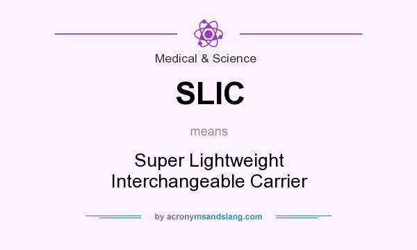 What does SLIC mean? It stands for Super Lightweight Interchangeable Carrier