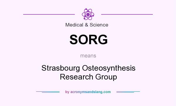 What does SORG mean? It stands for Strasbourg Osteosynthesis Research Group