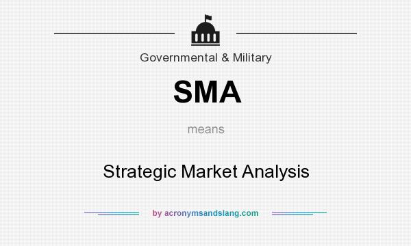 What does SMA mean? It stands for Strategic Market Analysis