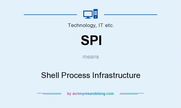 What does SPI mean? It stands for Shell Process Infrastructure