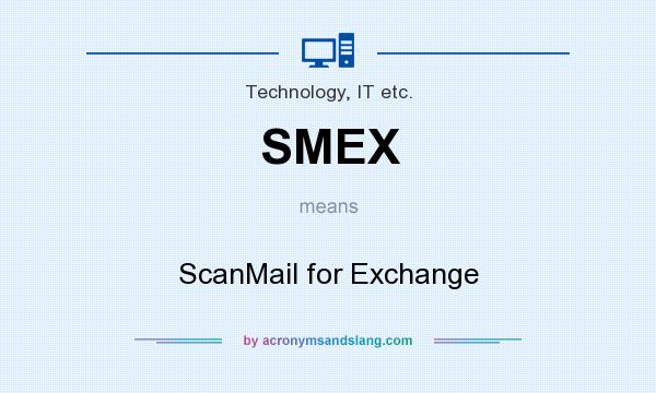 What does SMEX mean? It stands for ScanMail for Exchange