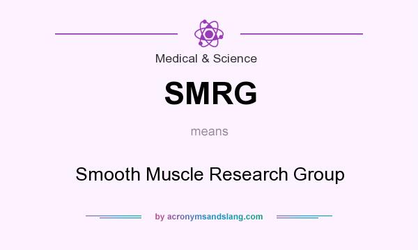 What does SMRG mean? It stands for Smooth Muscle Research Group