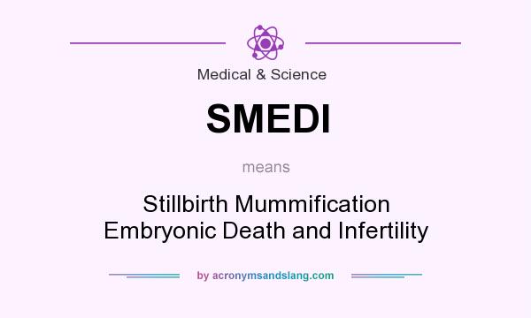 What does SMEDI mean? It stands for Stillbirth Mummification Embryonic Death and Infertility