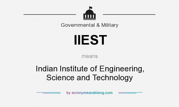 What does IIEST mean? It stands for Indian Institute of Engineering, Science and Technology