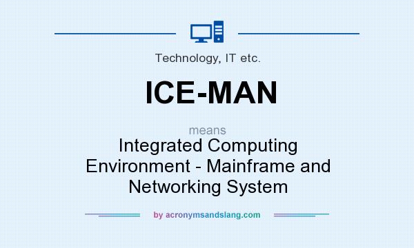 What does ICE-MAN mean? It stands for Integrated Computing Environment - Mainframe and Networking System