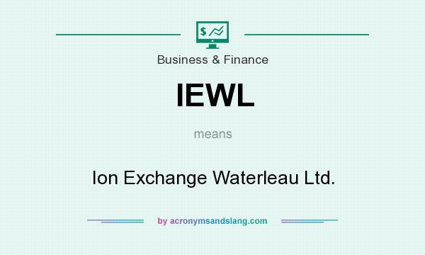 What does IEWL mean? It stands for Ion Exchange Waterleau Ltd.