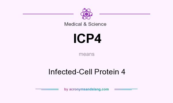 What does ICP4 mean? It stands for Infected-Cell Protein 4