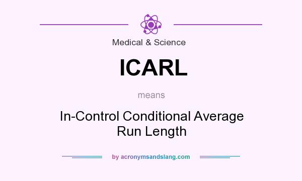 What does ICARL mean? It stands for In-Control Conditional Average Run Length