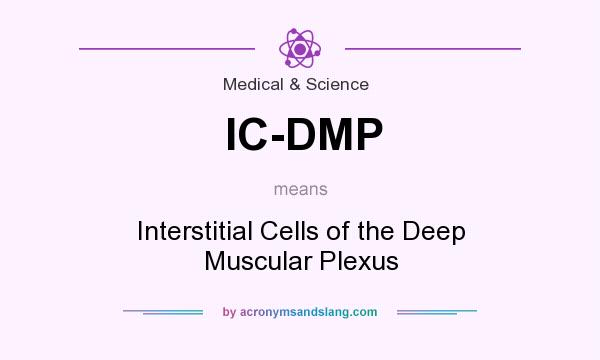 What does IC-DMP mean? It stands for Interstitial Cells of the Deep Muscular Plexus