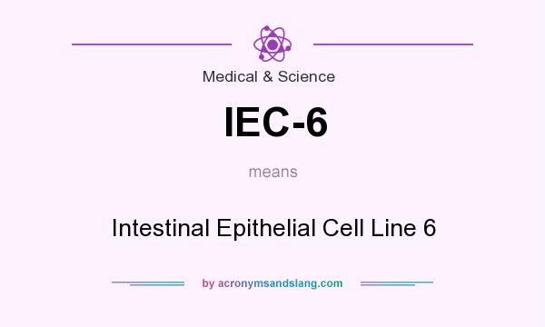 What does IEC-6 mean? It stands for Intestinal Epithelial Cell Line 6