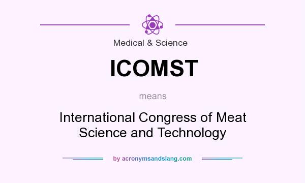 What does ICOMST mean? It stands for International Congress of Meat Science and Technology