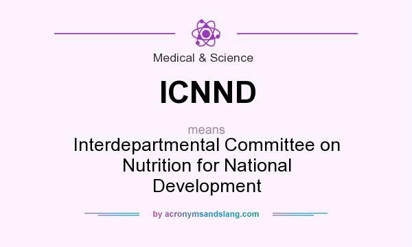 What does ICNND mean? It stands for Interdepartmental Committee on Nutrition for National Development
