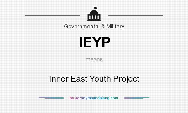 What does IEYP mean? It stands for Inner East Youth Project