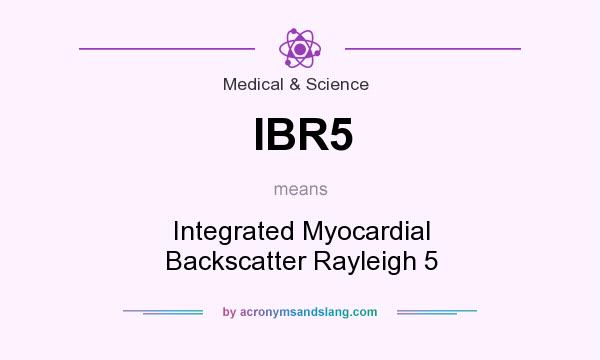 What does IBR5 mean? It stands for Integrated Myocardial Backscatter Rayleigh 5