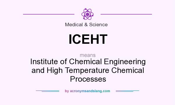 What does ICEHT mean? It stands for Institute of Chemical Engineering and High Temperature Chemical Processes